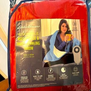 Eiddie bauer faux reversable
 Throw blanket
